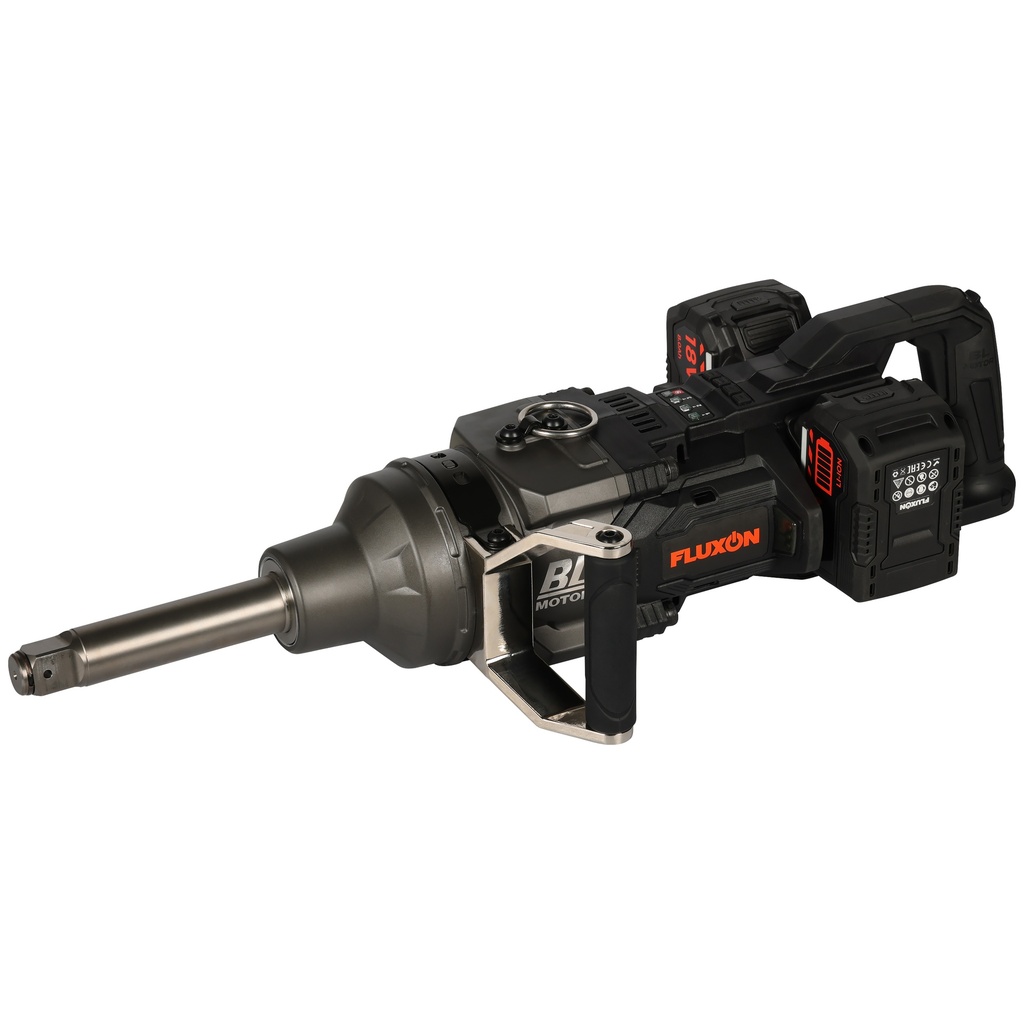 Fluxon cordless impact wrench 1” 4000 Nm incl. 2x 8 Ah batteries and dual charger