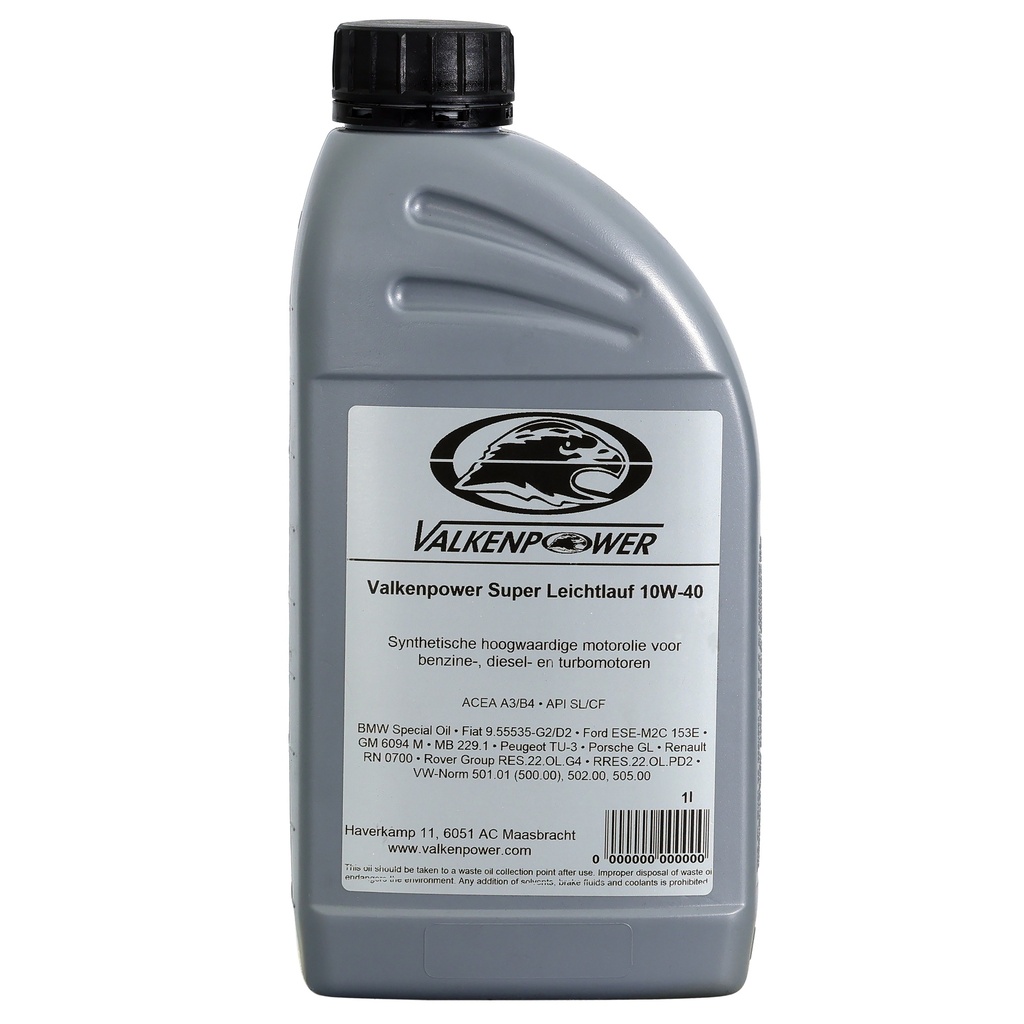 Valkenpower engine oil Ultralub C SAE 10W-40 1 L