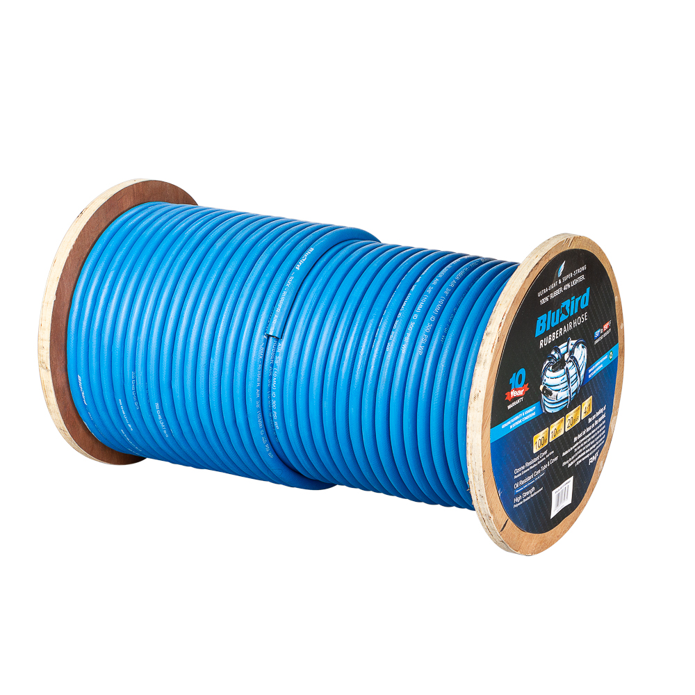 [BB10100MWF] Blubird Rubber air hose 10mm x 100m on roll open end