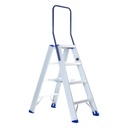 Échelle double en aluminium à 3 marches